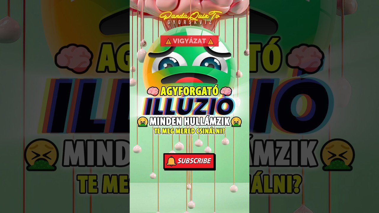 KVÍZ: 😵LEGDURVÁBB ILLÚZIÓ😨Látod a TITKOS ÜZENETET? #shorts #trending #kvíz