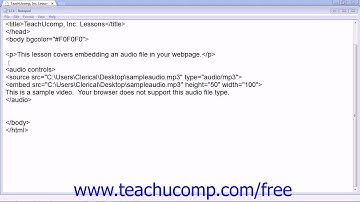 HTML5 and CSS3 Tutorial Adding Audio Training Lesson 12.4