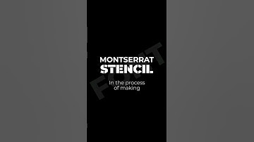 Making "Montserrat Stencil" Font