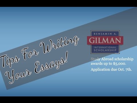 gilman scholarship essay tips