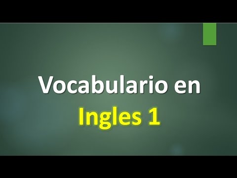 Video: ¿Cuántos tipos de vocabulario en inglés hay?