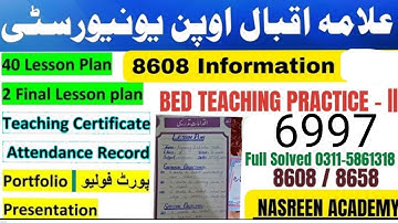 6997 Lesson plan solution 2025 | 40 Lesson plan 8608 | 8608 portfolio Spring 2025 Bed | Final lesson