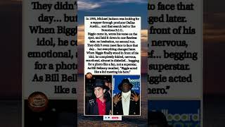 when Biggie Met His Idol: The Michael Jackson Moment 🎤👑#viral #shorts