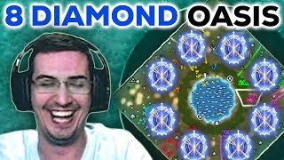 Diamond 8 Player FFA on Oasis in AOE4!