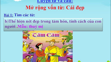 Luyện từ và câu-Lớp 4- TUẦN 22 - Bài: MRVT CÁI ĐẸP