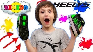 Как Отличить НАСТОЯЩИЕ HEELYS от ПОДДЕЛКИ ? Первый заезд на HEELYS КАМИЛЬ СИЛЬНО УПАЛ Кикидо