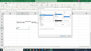 Comment mettre des exposants sur Excel ?