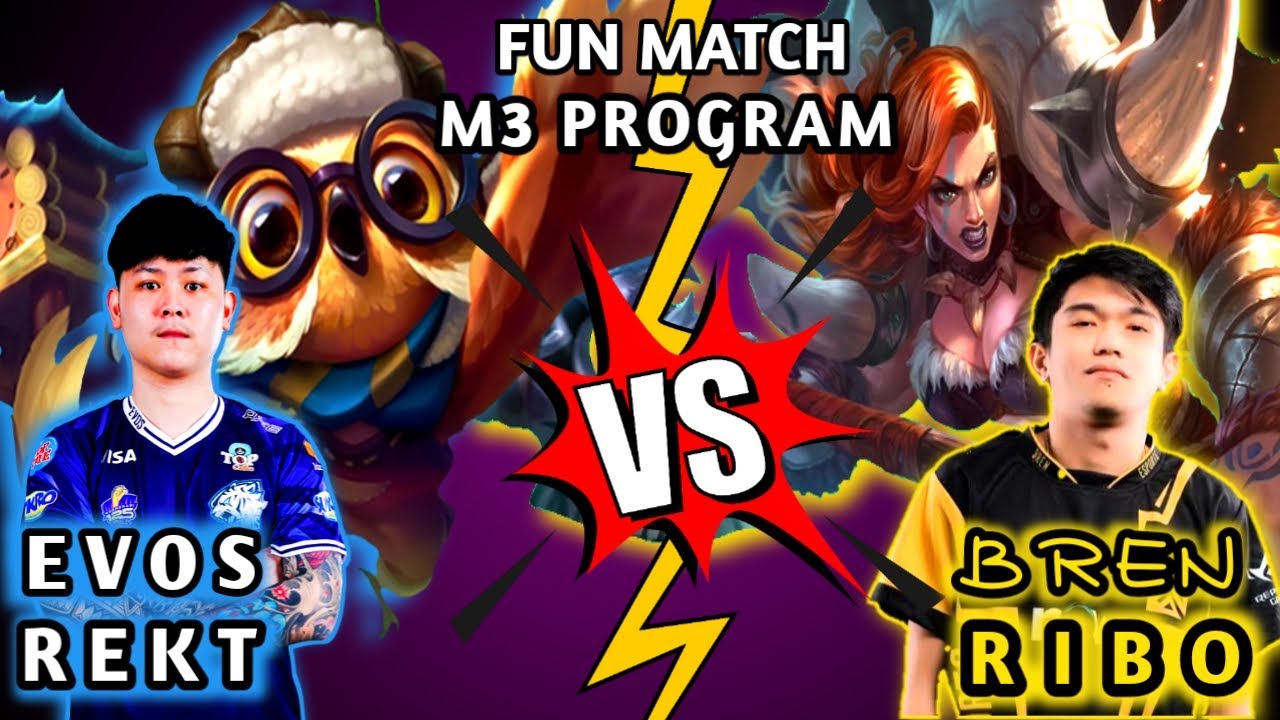 EVOS REKT VS BREN RIBO | DIGGIE VS HILDA | FUN MATCH M3 PROGRAM | MOBILE LEGENDS BANG-BANG