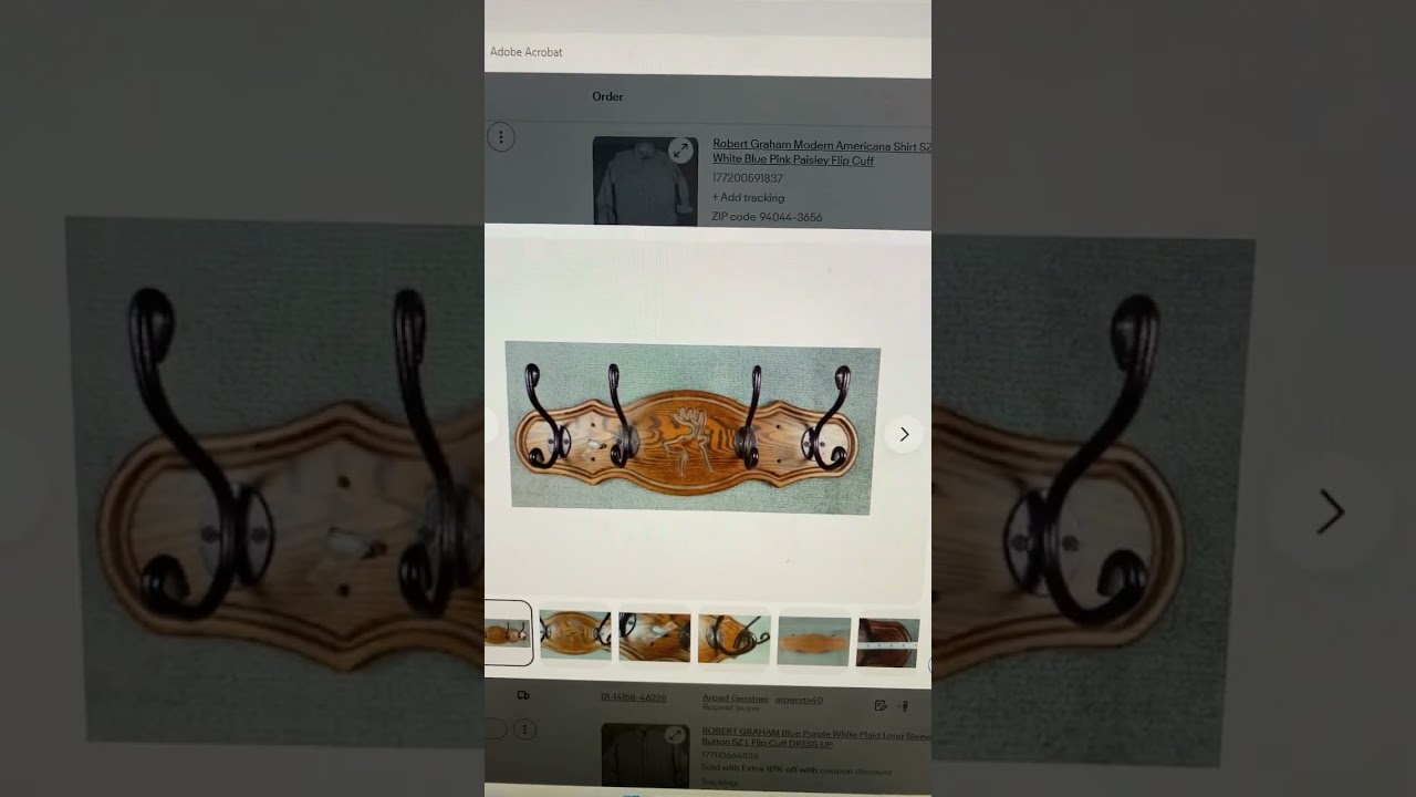 Sale of the day $8 into $88 rustic coat hanger.