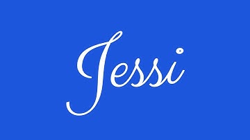 Learn how to Sign the Name Jessi Stylishly in Cursive Writing
