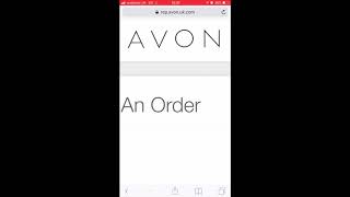 How to place an Order on the Phone/Tablet app as an Avon Uk Representative