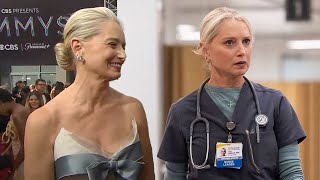 How ‘The Pitt’s’ Katherine LaNasa Nodded to NURSES with Emmys Dress (Exclusive)
