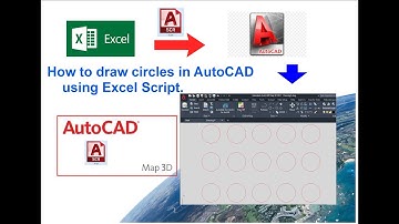 How to draw circles in AutoCAD using Excel Script.