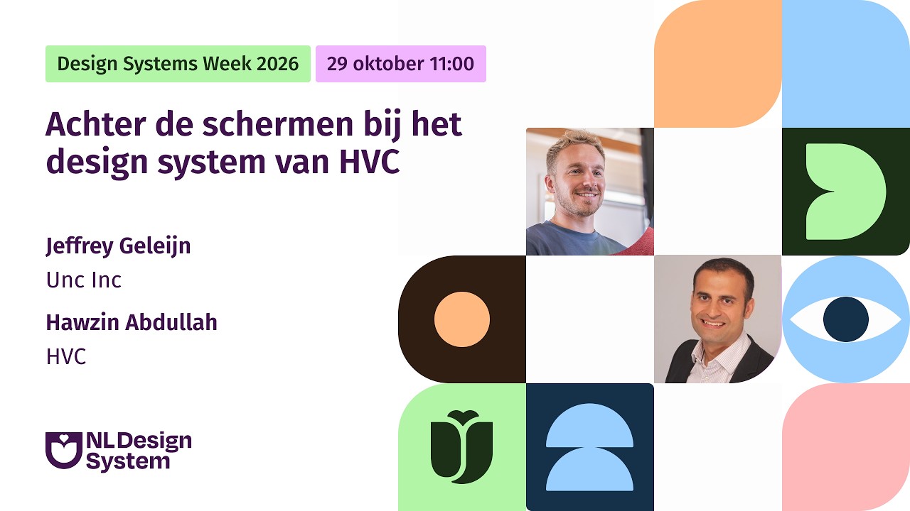 Achter de schermen bij het design system van HVC - YouTube thumbnail