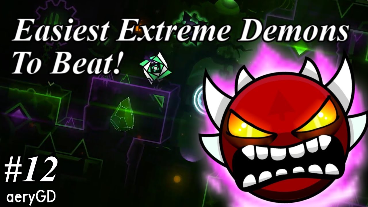 EASIEST EXTREME DEMONS in Geometry Dash! [4K] YouTube