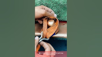 SOLID GRIP — how to secure a tow strap on a hitch ball 🪢🚗 #skills #crafts #diytips #mechanics