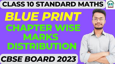 Class 10 Maths Blue Print 2022-23 Board exams | Chapter Wise Marks distribution Cbse 2023 Exams