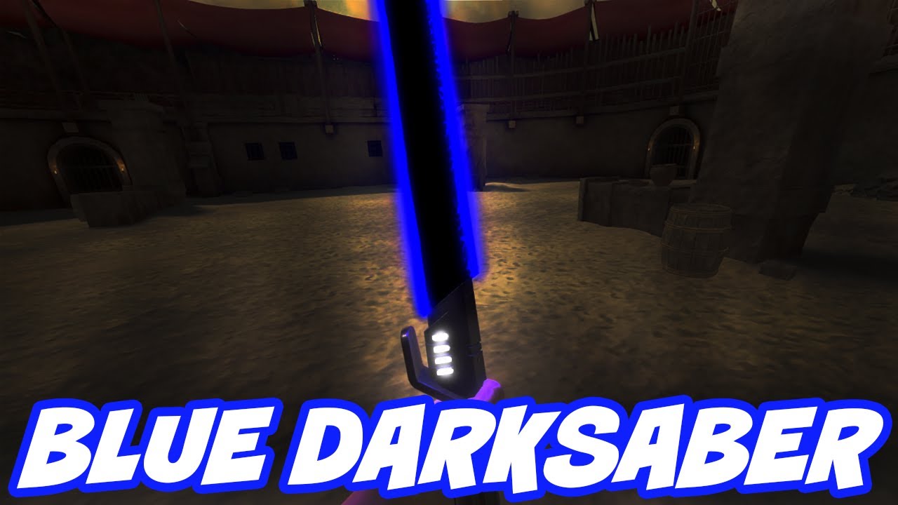 BLUE DARKSABER IN VR Blade and Sorcery (Star Wars Mods) YouTube