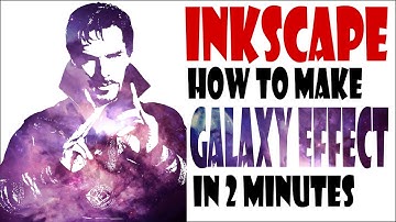 Inkscape Tutorial | Make Galaxy Face Effect In 2 Minutes