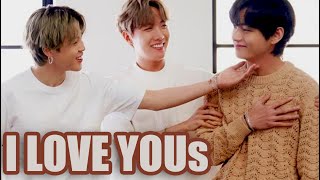 BTS & Kim Taehyung exchanging I LOVE YOUs