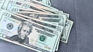 $280 in $20 dollar bills serial number search (soft spoken asmr) screenshot 3