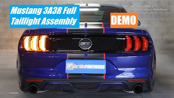 DEMO: 2015-2020 EURO AUS UK Mustang 3A3R Sequential 7-mode Full Taillight Assembly - ExoticPonyMods