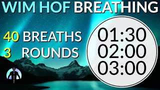 WIM HOF Guided Breathing Technique  3 Rounds 40 Breaths Intermediate NO TALKING