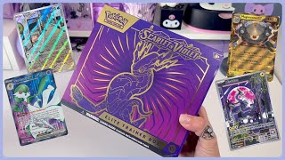 Opening Pokémon Scarlet Violet ETB (Elite Trainer Box) - They bent my card :(