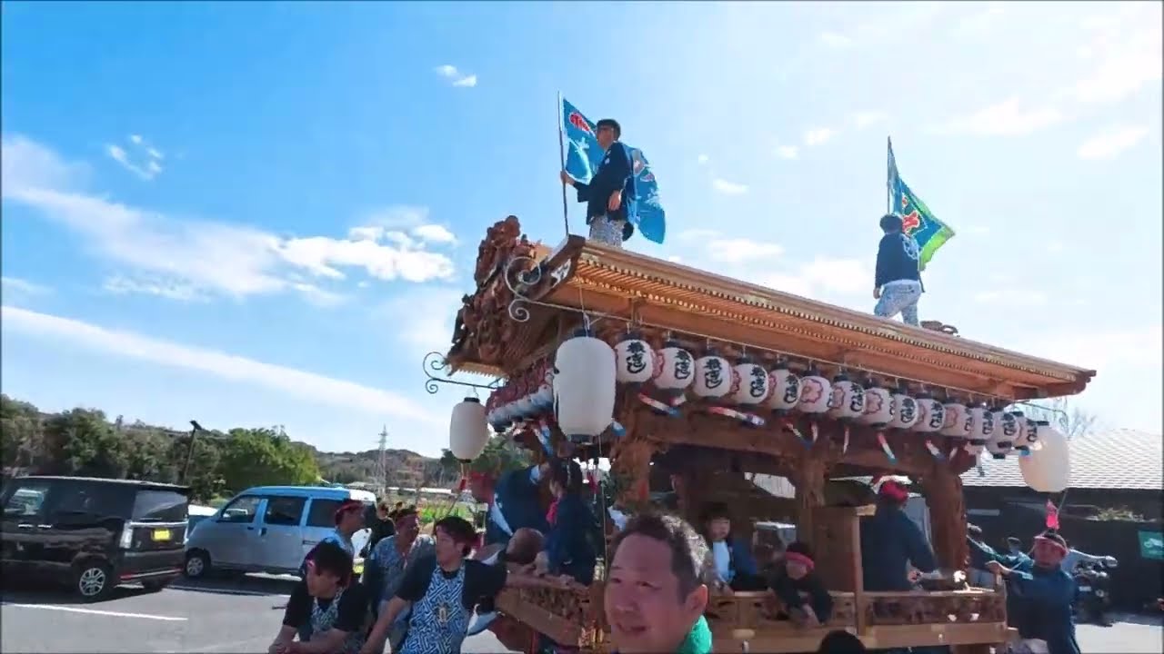 2026/02/28 根岸地区屋台修繕完了のため平久里の犬掛作業場から輸送
