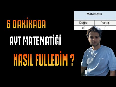 Matematiği Nasıl Fulledim ? |  MATEMATİĞİ FULLEMEK İZLİYORSAN MUTLAKA İZLE ❗️ #yks #yks2024