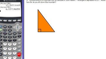 7-5 and 7-6 Sin, Cos, and Tan Ratios Ex 6-7: Trig Word Problems