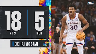 Ochai Agbaji drops 18 to send Kansas to Final Four