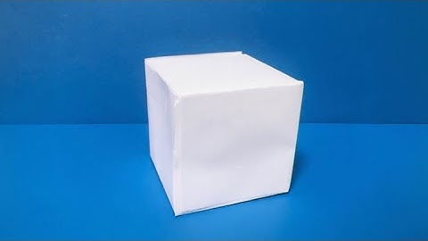 How To make a Paper 3D Cube with A4 | New Way