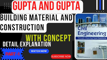 Part 1Building materials gupta and gupta book details solution