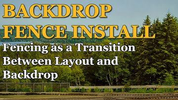 Yard Fence Backdrop as a transition on my HO Scale Model Railroad