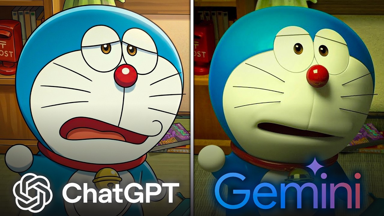 ChatGPT vs Gemini Remake Doraemon!