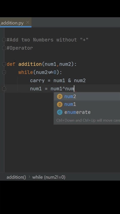 add two numbers without using plus operator 😍🔥#shorts # ...