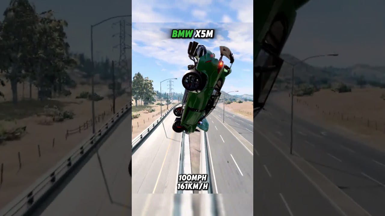 Realistic High-Speed Crashes of Different Cars at Their Top Speed!