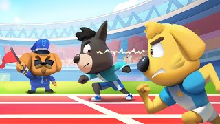 Día de Deportes Divertidos  Dibujos Animados Sheriff Labrador en Español
