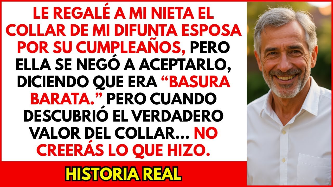 Le di a mi nieta un collar por su cumpleaños y ella dijo que era , basura barata