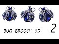 MAKE A BEADED BUG BROOCH 3D-2. BÖCEK 3D BROŞ NASIL YAPILIR.