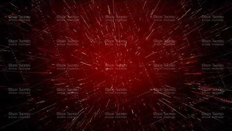 Rotating tunnel of dotted lines of particles red seamless loop