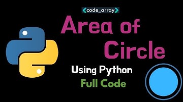 Python code examples | #tutorial on #python | #4 Area & Circumference of circle using python | #code