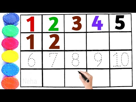 Learn to count numbers, shapes for kids | Numbers Counting 1 to 100 ...