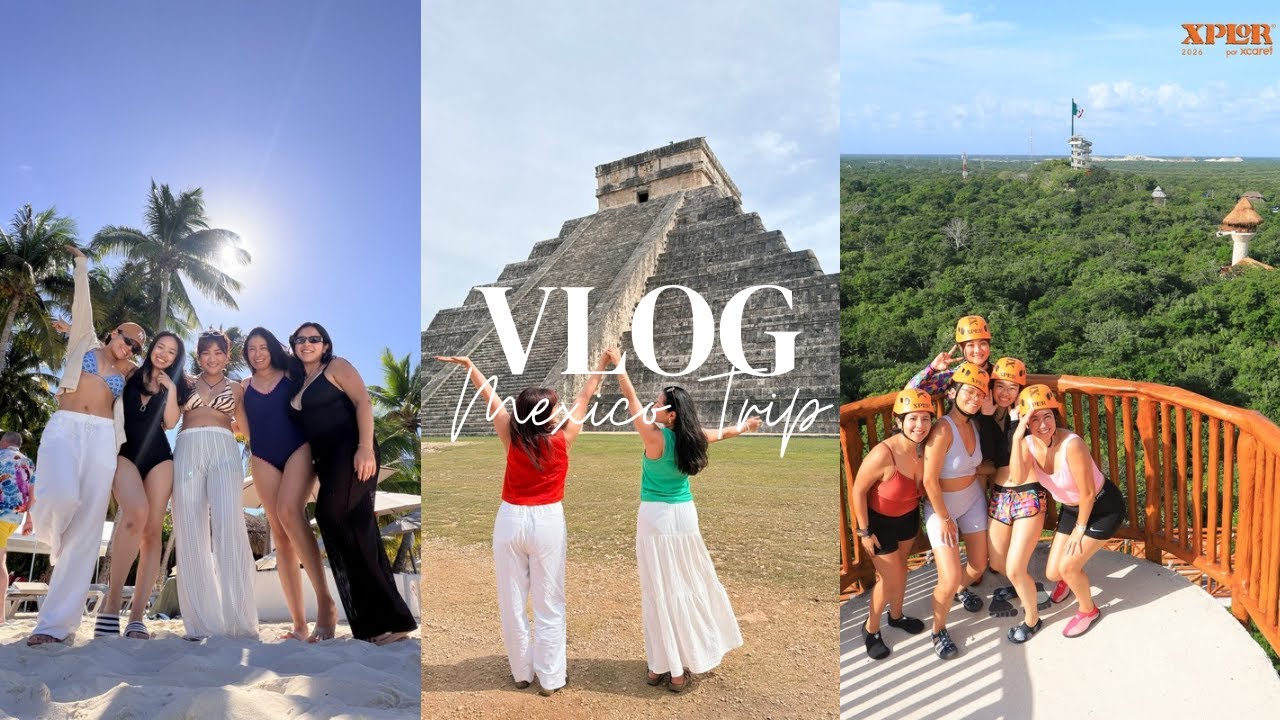 MEXICO TRIP VLOG I Markets, Isla Mujeres, XPLOR, Chichen Itza, Cenote...