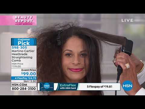 martino cartier heatblade straightening comb