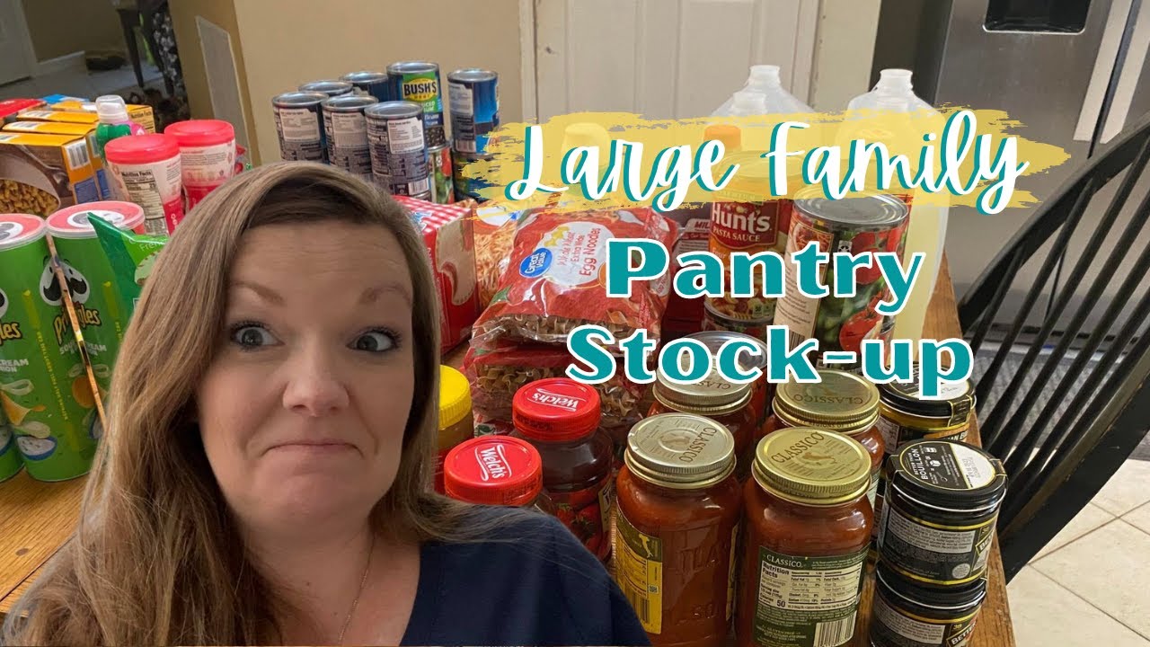 Walmart Pantry Stockpile Grocery Haul Large Family Grocery Haul