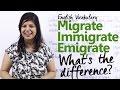 Migrate vs Immigrate vs Emigrate - What