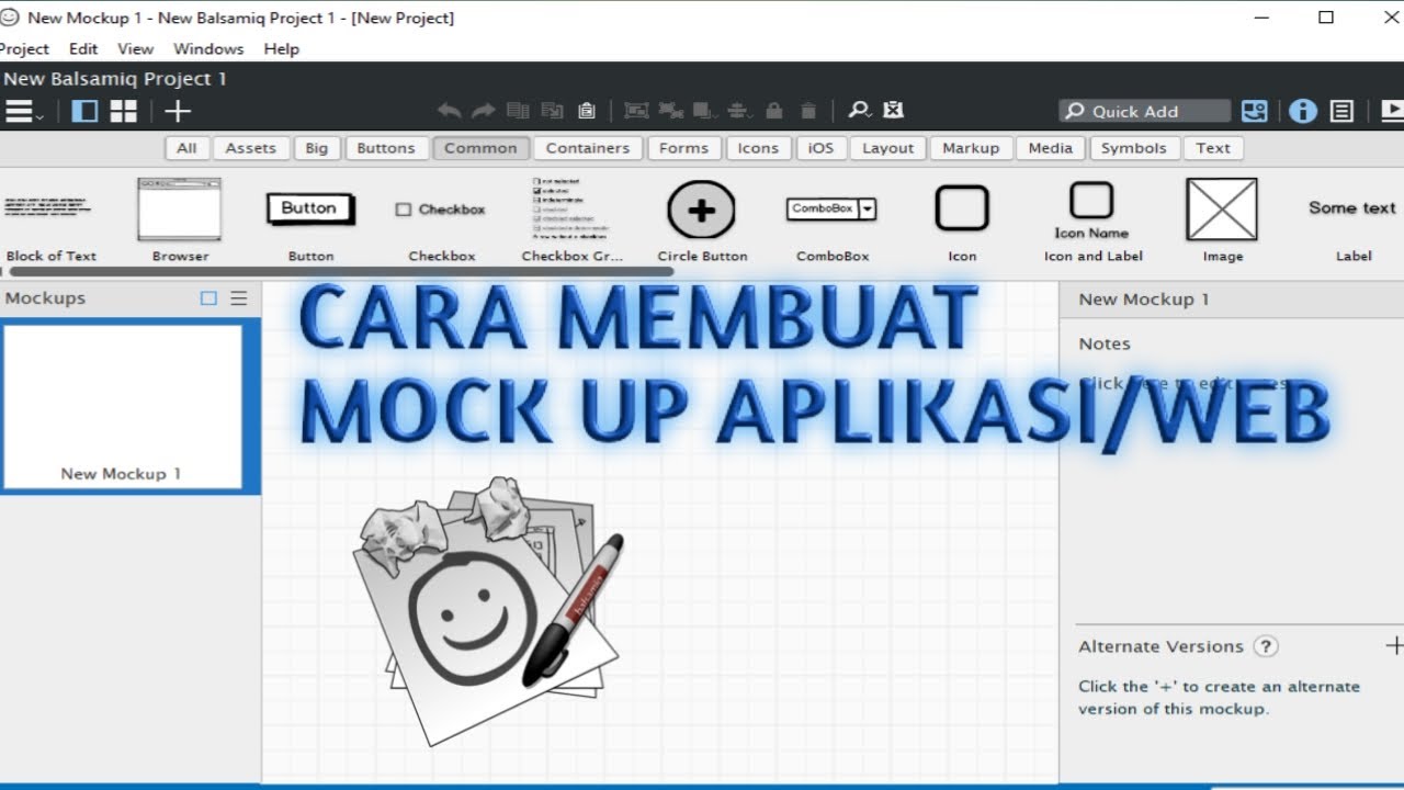 Cara Membuat Antarmuka Sistem Aplikasi Dengan Mock Up Youtube