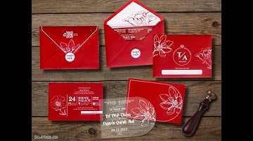Thiệp cưới đẹp /Print wedding card/ Thiệp cưới 2023 / In thiệp cưới  / wedding invitation #shorts #3